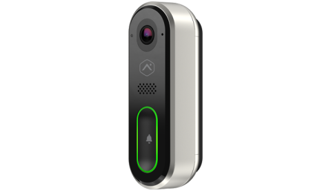 Sonnette vidéo intelligente avec caméra intégrée.