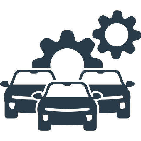 Icône représentant un stationnement pour la surveillance extérieure.