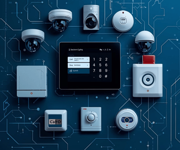 contrôle d’accès et vidéosurveillance protégeant un site commercial