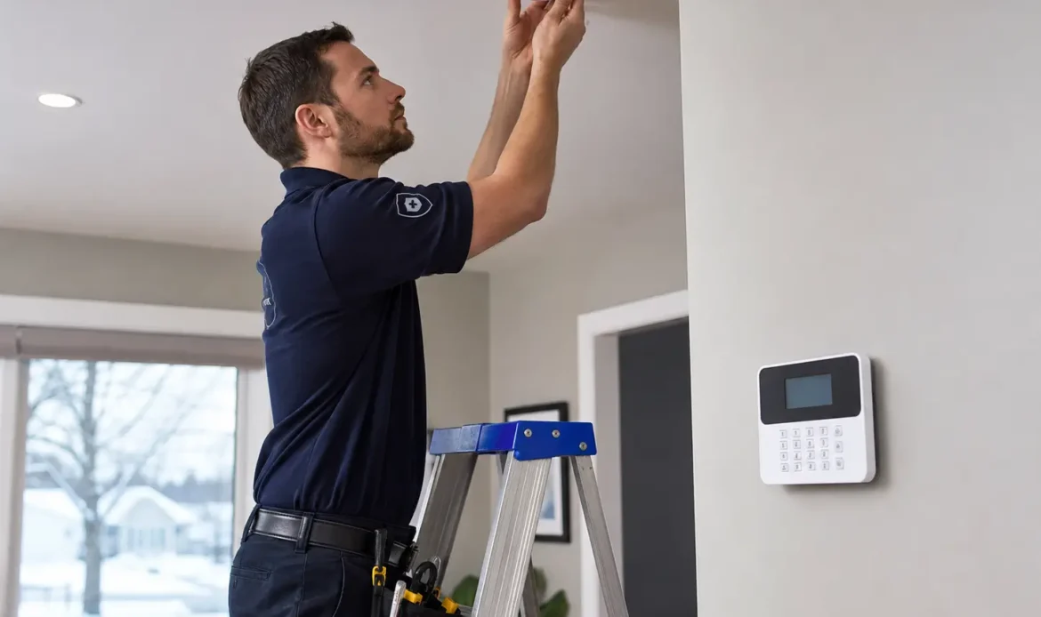 CO alarm Quebec connected to a residential alarm system